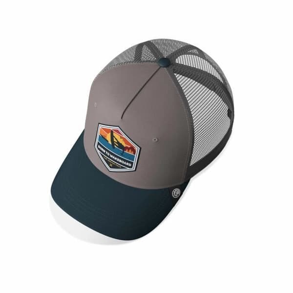 Casquette The Indian Face Born to Wakeboard - grå/blå - TU