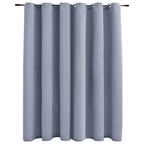 Mörkläggningsgardin - vidaXL - 290x245 cm - Grå - Polyester - Metallöglor