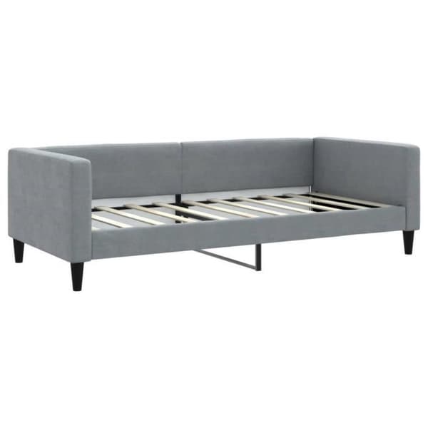 vidaXL Lätt grå sängsoffa 90x190 cm tyg 353993