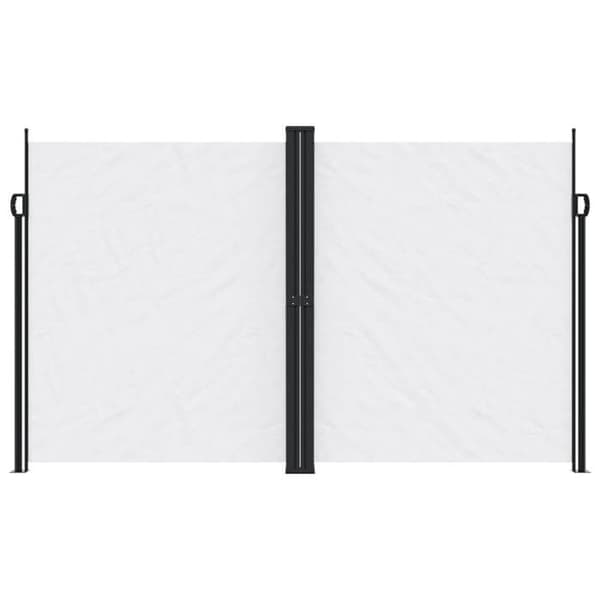 vidaXL Fällbar sidomarkis vit 200x1200 cm 4004856