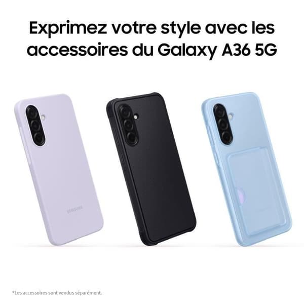 SAMSUNG Galaxy A36 5G Smartphone 256 Go Lavendel