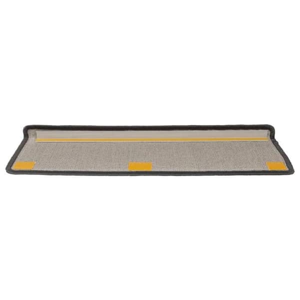 vidaXL Trappmatta 15 delar 65 x 21 x 4 cm Mörkgrå Rektangulär kant 326197