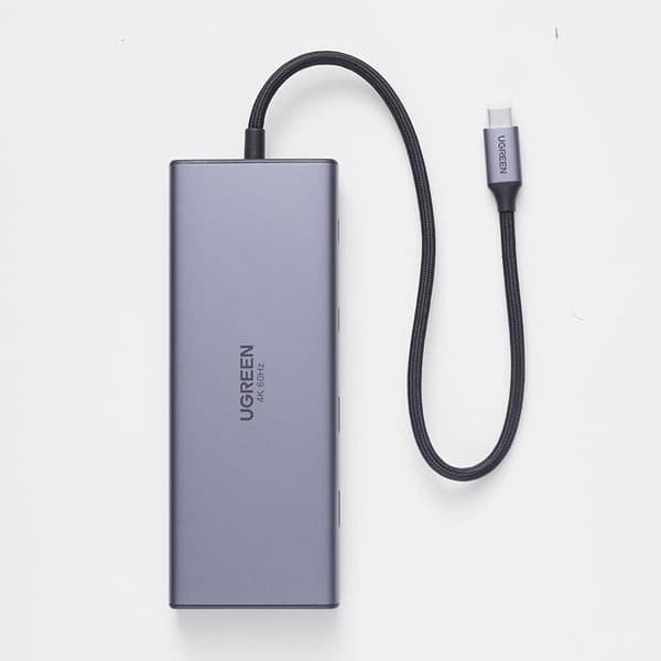 USB-C-hub 10 i 1 - UGREEN - Grå