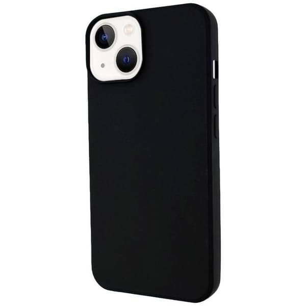 Baksida - Apple iPhone 15 - Svart - Mikrofiberfoder - Mjuk TPU