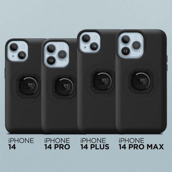Smartphone-fodral - Quad Lock - iPhone 14 Pro Max - Svart - Stötsäker - Elegant Design