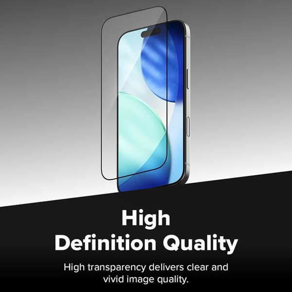 2-pack Ringke Easy Slide härdat glas skärmskydd för iPhone 17 Pro - Klar