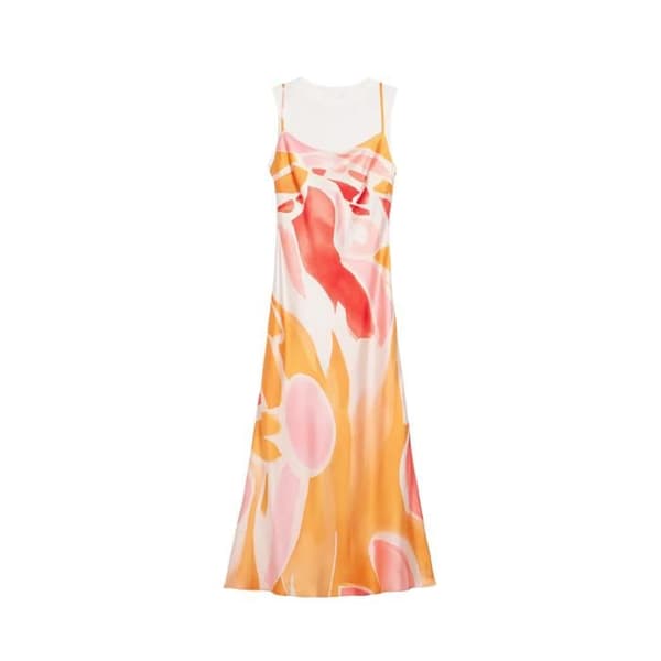Kvinna Klänning Desigual Wave - orange