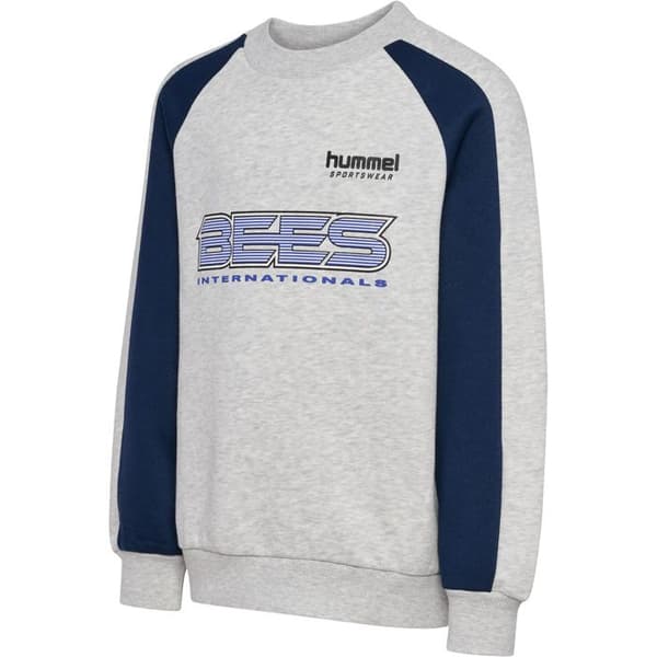 Hummel Iconic Crew BEES barntröja - ljusgrå melange