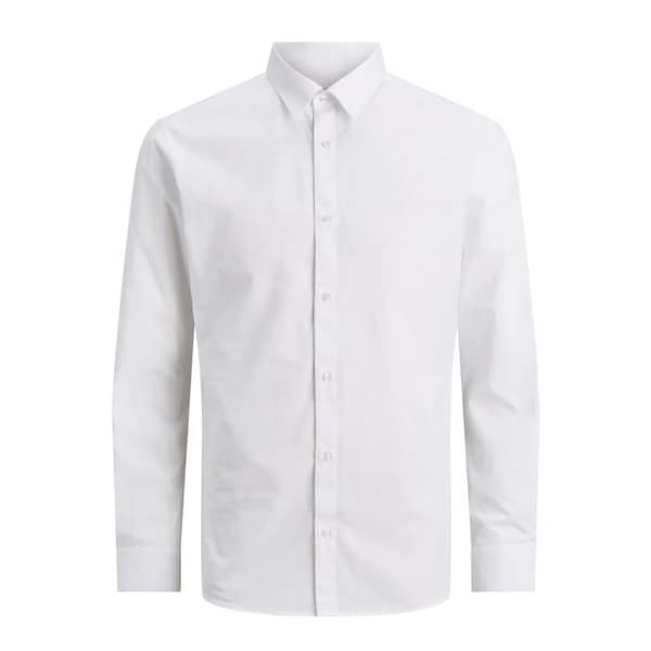 Jack & Jones Joe Plain långärmad skjorta - vit