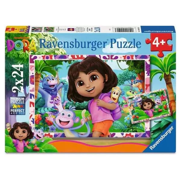 Pussel 2 x 24 bitar - Dora Utforskaren