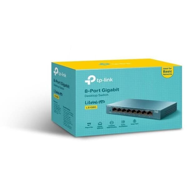 TP-Link LS108G Switch Ethernet 8 portar 10/100/1000 Mbps