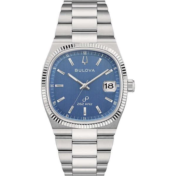 Klocka - Silverfärgad Stål - Bulova - 96B440