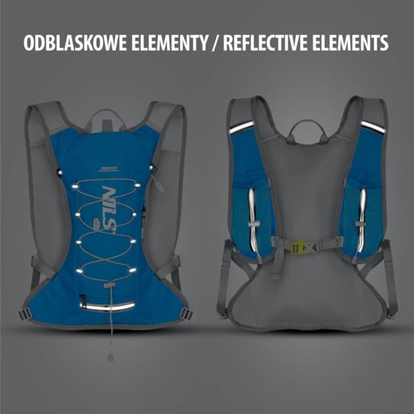 Multisport löparryggsäck - NILS CAMP - 12L - Lätt nylon - Blå - Sprutsäker