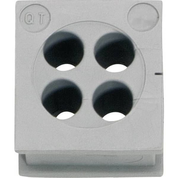 Icotek - 42586 - QT 4/6 Kabeldurchführung Klemm-Ø (max.) 6 mm Elastomer Grau 1 St. ()
