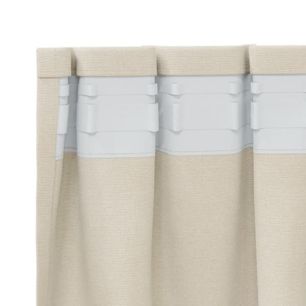 Mörkläggningsgardiner - Kräm - 2 st - Sammet - Modern design - 140x175 cm