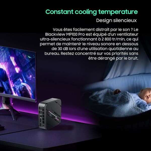 Mini PC - BLACKVIEW - MP100 Pro - Intel Core i9-12900H - 16 GB RAM - 512 GB SSD