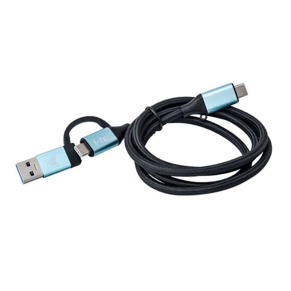 USB-C till USB-C-kabel + USB-A-adapter - I-TEC - 100 W - 4K