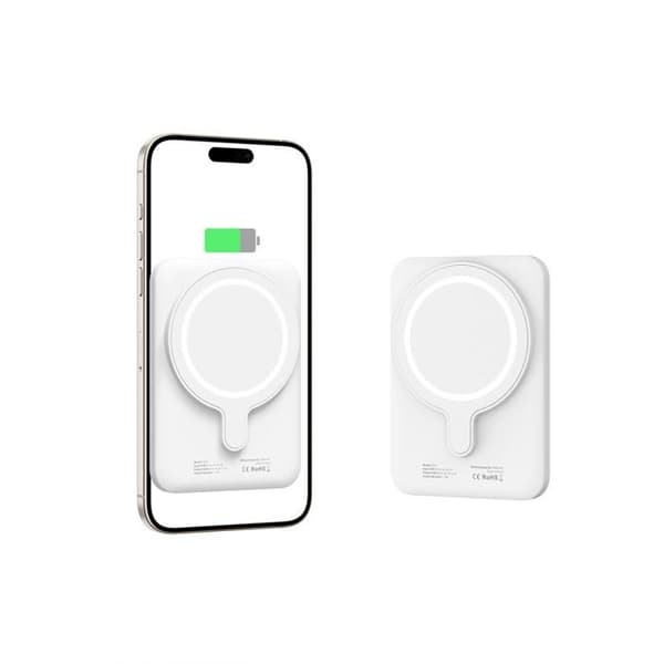 Batteri Externt Tech-Protect Pb10 Lifemag Magsafe 5 000 Mah, Vit