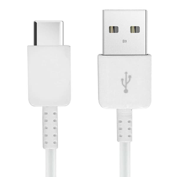 Kabel - SAMSUNG - EP-DN930CWE - Micro USB typ C till USB - Vit - Dataöverföring och laddning