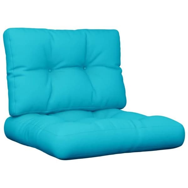 vidaXL Pallkuddar 2 st turkos tyg 360666