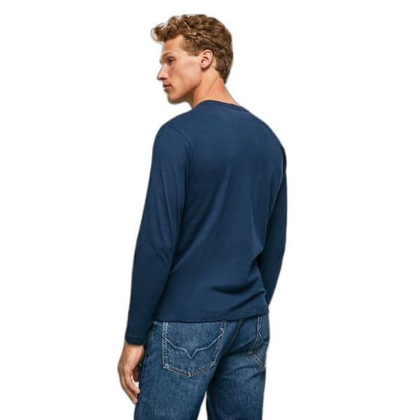 Pepe Jeans Eggo Long Blue T-shirt för män