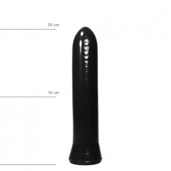 Dildo - MAXIME - Helt svart - 22,5 cm - Vinyl - Anal