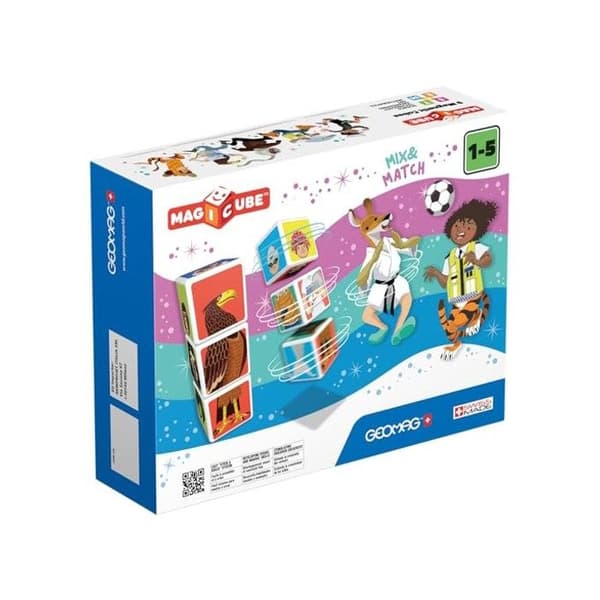 Magnetkonstruktionsspel - MAGICUBE - Mix & Match 9 Cubes - Från 18 månader