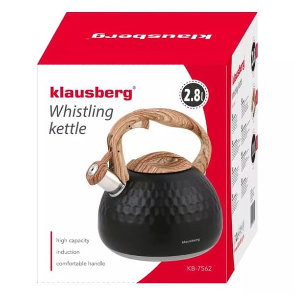 VATTENKOKARE MED PIPE 2,8L KLAUSBERG KB-7562