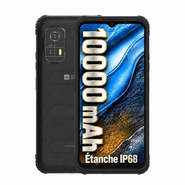 AGM - H MAX Smartphone Robust, Android 14 Stöttålig Smartphone 4G, 10000 mAh