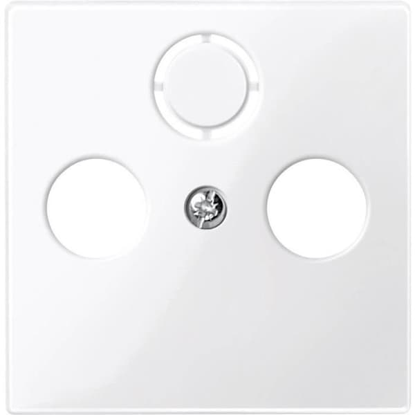 Prise SAT - Merten - 296719 - Glans polar vit - System M - Inomhus