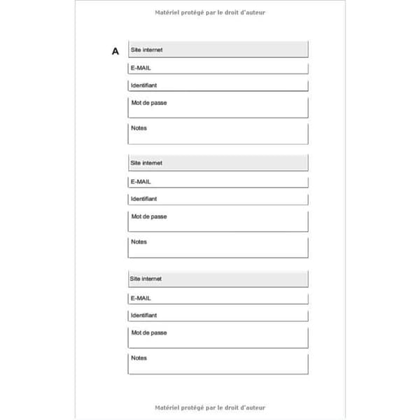 Lösenordsbok Katter: Praktiskt A5-format - 110 sidor