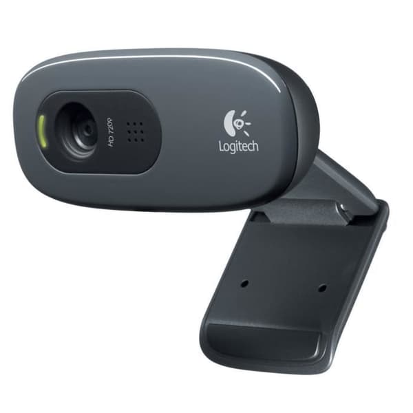 Logitech C270 HD webbkamera med mikrofon Svart