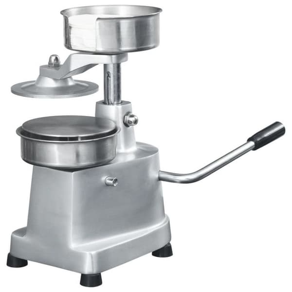 vidaXL hamburgerpress med 500 biffar av aluminium 10 cm