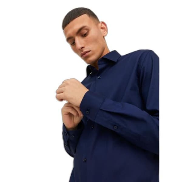 Jack & Jones parker långärmad skjorta - perfekt marinblå - S