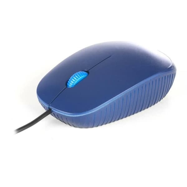 NGS Mus - Kabelansluten optisk USB Blå