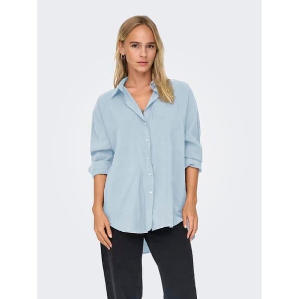 Kvinnors skjorta Only Zazima - chambray blå