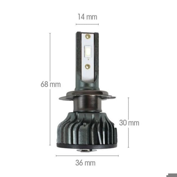 LED-lampa med extern ballast Chaft H7