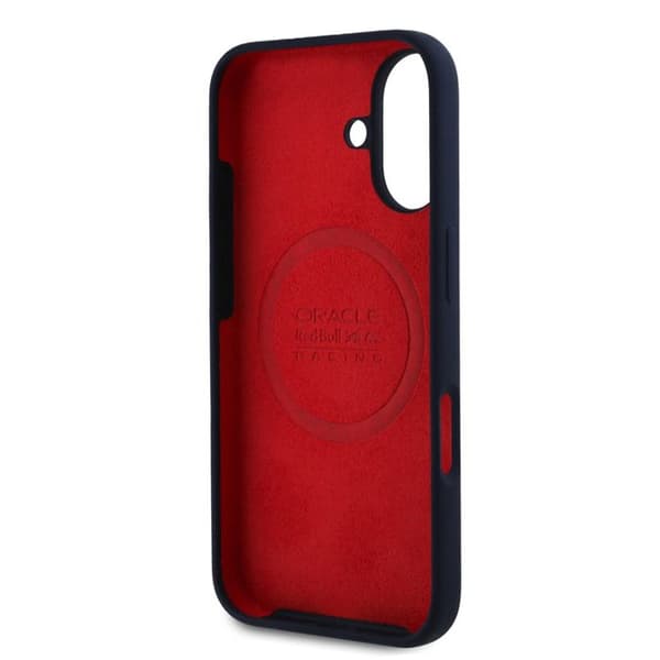 Mobilskal - RED BULL RACING - iPhone 16 Plus - Silikon - Centrerad logotyp - Robust