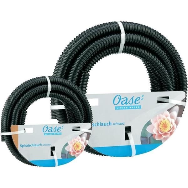 Svart spiralslang 1"10 meter Oase