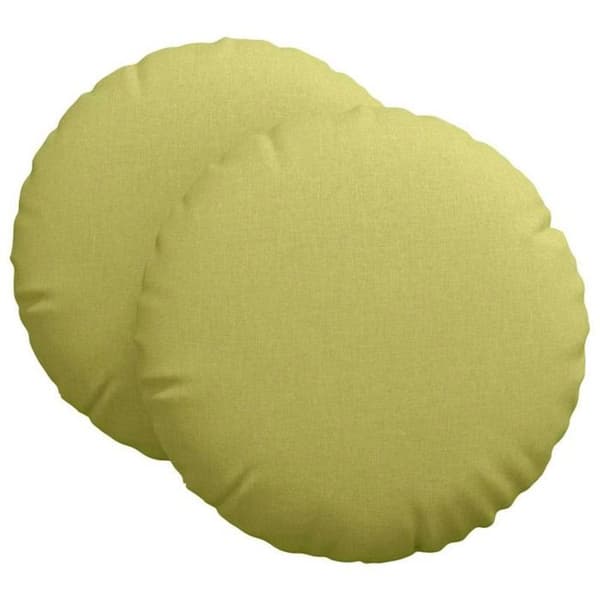 Coussin Vidaxl Sittkuddar 2 st Ljusgrön Ø60 x 21 cm tyg