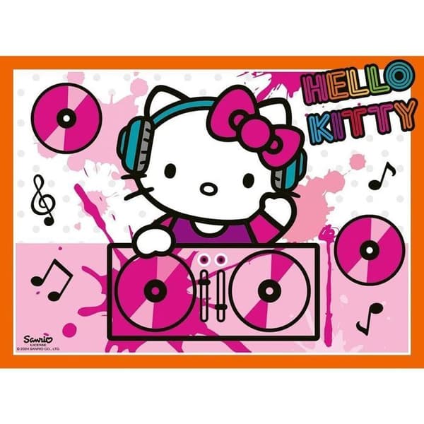 Ravensburger Pussel Hello Kitty - 12/16/20/24 bitar för barn, flerfärgad