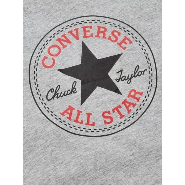 T-shirt barn - Converse - Chuck Patch - Grå - 100% bomull - Korta ärmar