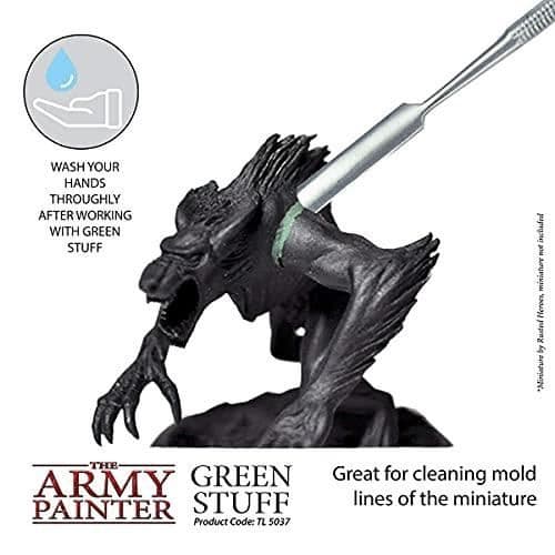 Epoxyfyllnad - Army Painter - Grönt stuff - 2 bitar - 20 cm - Formbar lim för figurer