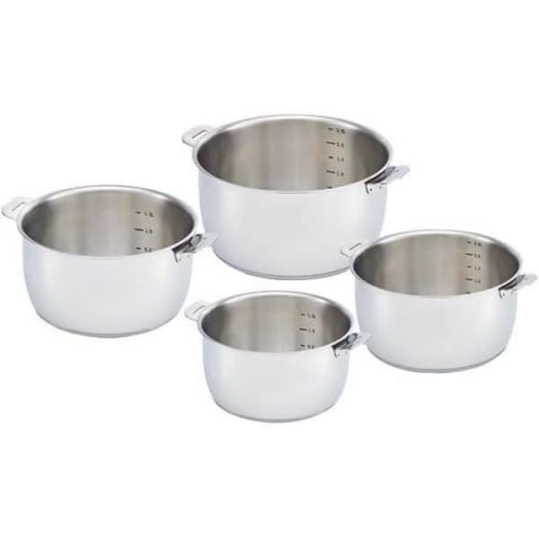 Select D kastrullserie: 14,16,18,20 cm rostfritt stål - set om 4