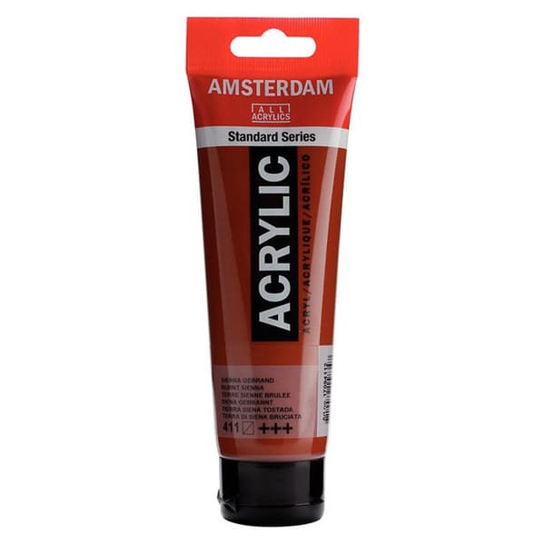 Akrylfärg - TALENS - Amsterdam - 120ml - Bränd sienna - Matt