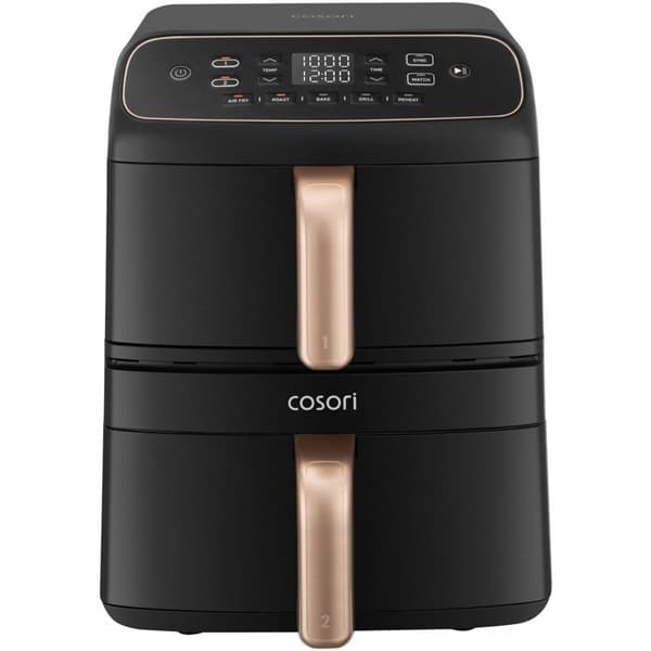 COSORI luftfritös - Turbo Tower™ Compact - Kapacitet 8,6L - 5 program - 2630W - Svart