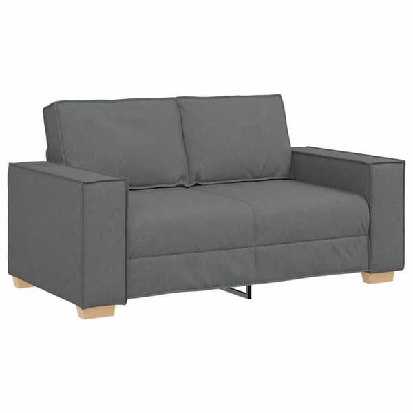 Grå tvåsitsig soffa 120 cm Tyg