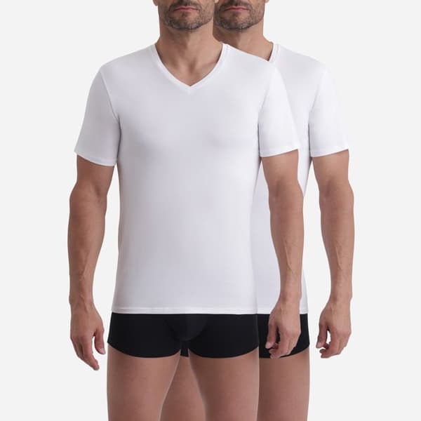 2-pack Andningsbara T-shirts V-ringad Gots Good[] Herr