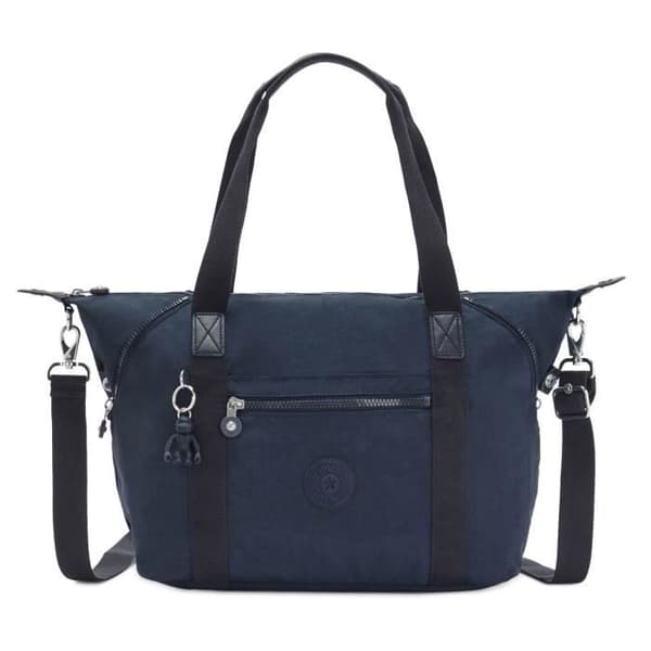 Axelväska - KIPLING - Basic Eyes Wide Open Art Tote - Blå - 35x28x19 cm - 100% polyamid