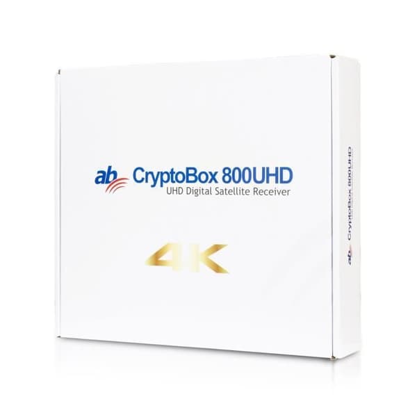 Satellitmottagare - AB-COM - Cryptobox 800 UHD - 4K - DVB-S2X - HDMI, USB 2.0, RJ45